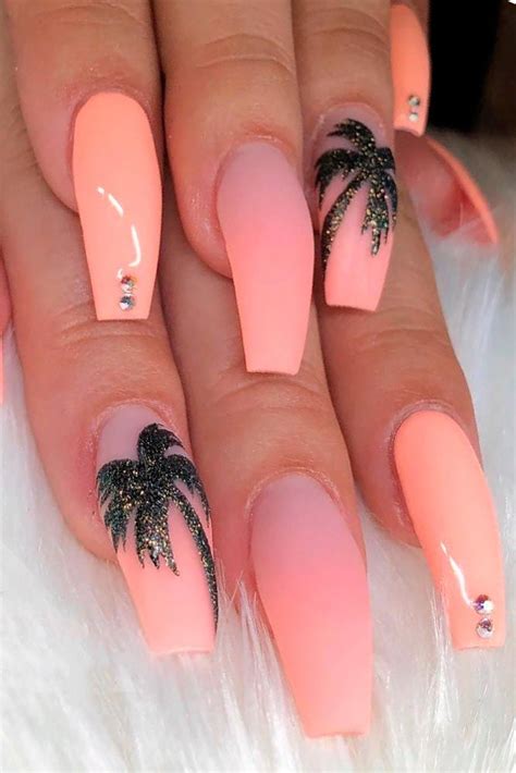 Special Summer Nail Designs For Exceptional Look Page Of Best Acrylic Nails Peach