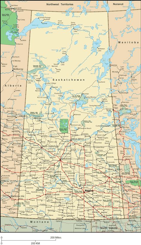 Saskatchewan Map Detailed Map Of Saskatchewan Canada Saskatchewan