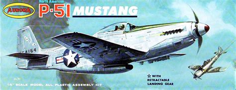 1960s Aurora 148 North American P 51h Mustang Model Airplane Kit Ebay