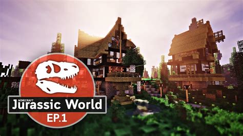 Minecraft Jurassic World Mod Pack Ep1 ความเช้ามาถางป้าบุกเบิกและ