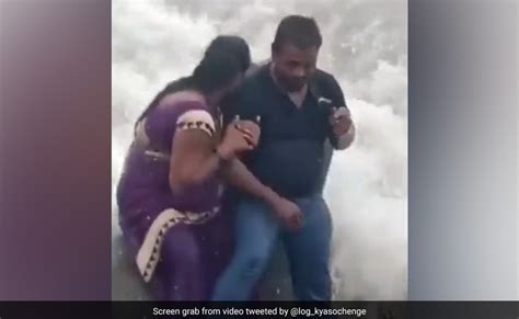 Woman Drowns In Mumbai Sea While Taking Pic With Husband During High Tide