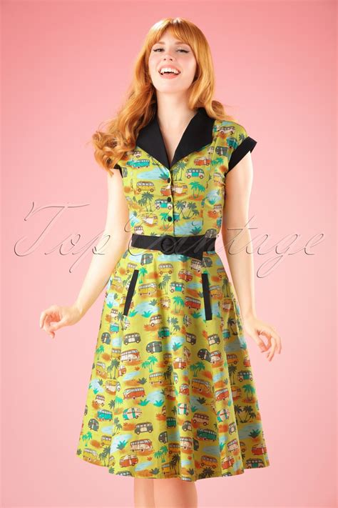 S Starlight Swing Dress In Lime Green