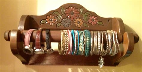 Once a paper towel holder....now a bracelet/watch holder | Paper towel holder, Towel holder ...
