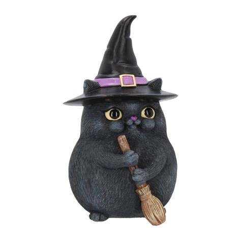 Product Description Lucky Black Cat Figurine By Nemesis Now This