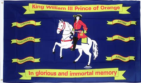 Banderas 5x3 Flag Northern Ireland King William Of Orange