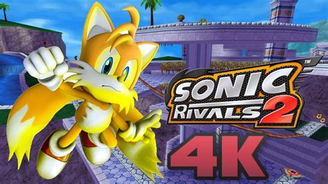 Sonic Rivals 2 Blue Coast Zone Act 1 Tails 4k Hd 60fps Youtube