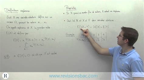 Formule De Calcul De L Espérance De Vie - [RévisionsBac.com] - Espérance mathématique - YouTube