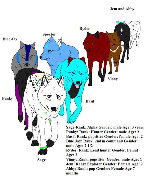 Wolf Pack Ranks And Roles Pic Napkin