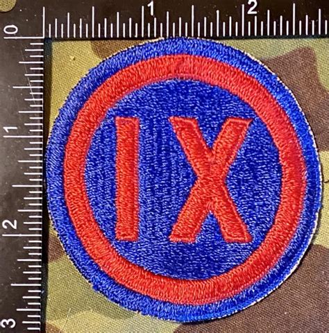 Original Wwii Us Army Ix Corps Patch 9th Corps Ssi Lots Of Snow On Back 450 Picclick