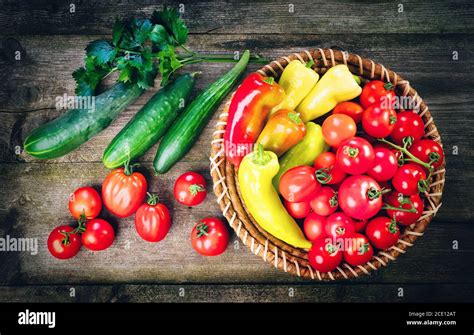 Tomato Cucumber Pepper Hi Res Stock Photography And Images Alamy