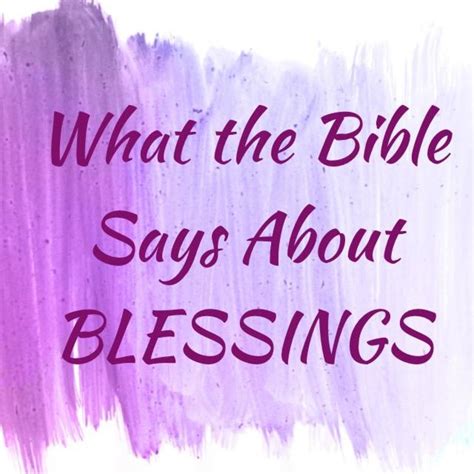 What The Bible Says About Blessings Hubpages