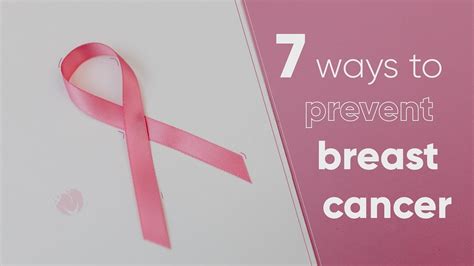 Prevent Breast Cancer Good News About Breast Cancer Avoid Women Breast Cancer Youtube