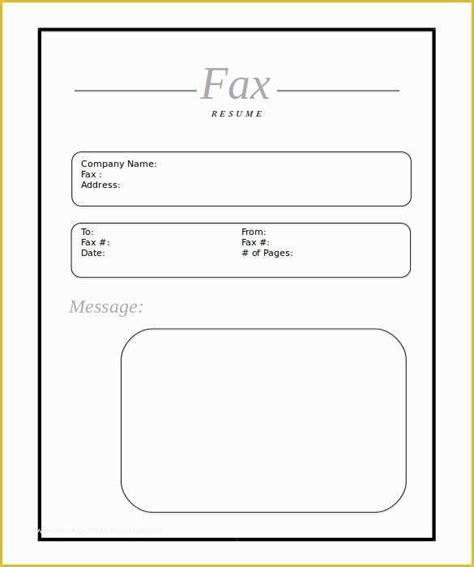 Free Printable Fax Cover Letter Template Of Blank Fax Cover Sheet 9