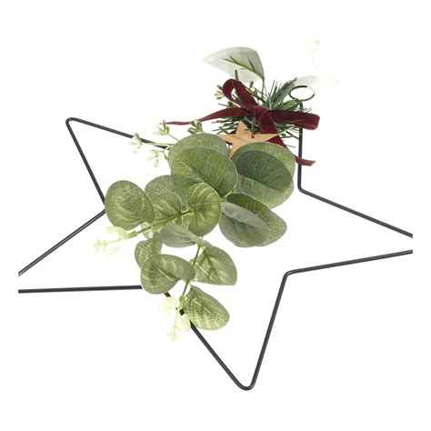 Christmas Wire Star Wreath With Greenery 285cm Hobbycraft