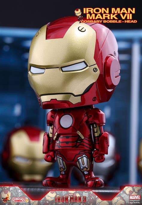 Made by 11blue8, uploaded 2 hrs ago. Hot Toys Iron Man Mark I to VII Cosbaby Figures - MightyMega
