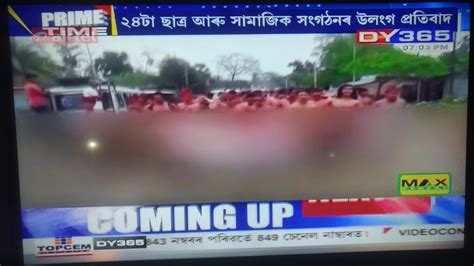Karbi Youth In Assam S Diphu Stage Nude Protest