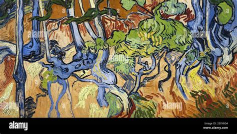 The Tree Roots By Vincent Van Gogh 1890 Van Gogh Museum In Amsterdam