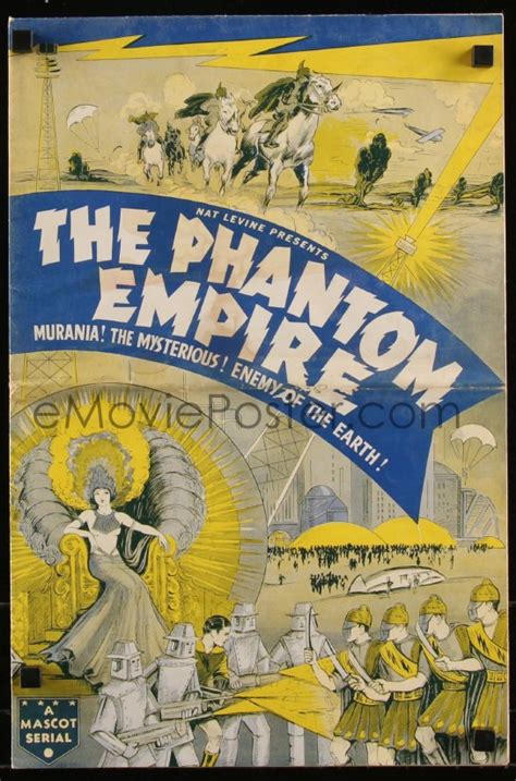 9k0045 Phantom Empire Pressbook 1935 Mascot Sci Fi