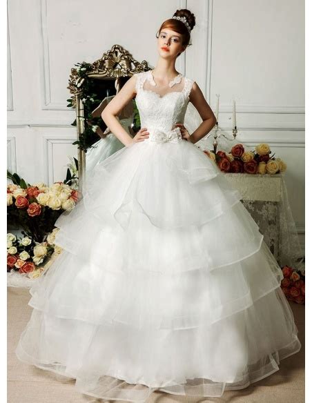 Tutorial n 3 vestito da sposa per barbie alluncinetto crochet. Vestito da Sposa A-line online di Tulle a balze con ...