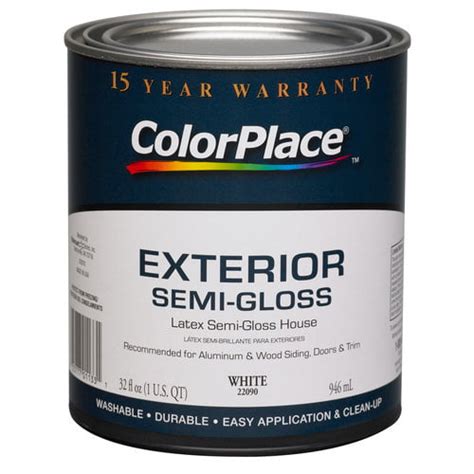 Colorplace Exterior Semi Gloss Paint White