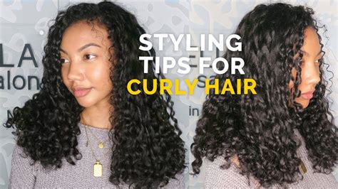 How To Cut And Style Curly Hair Styling Tips For Curly Hair Youtube