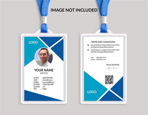 Id Card Template Vector Art Icons And Graphics For Free Download