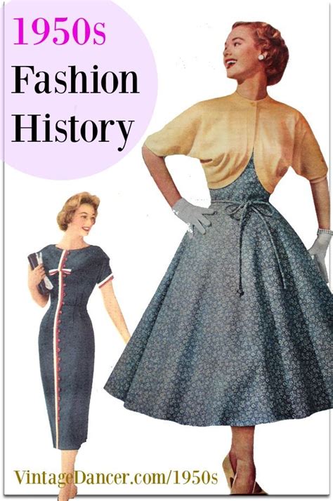1950s Fashion History Womens Clothing Fashion History 1950s