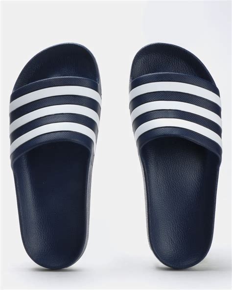 Adidas Originals Adilette Aqua Slides Bluewhite Zando
