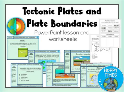 Plate Tectonics And Plate Boundaries Lesson By Hoppytimes Teaching