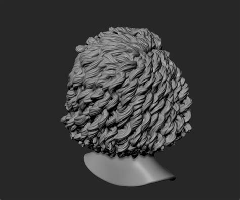Artstation Female Head With Curly Hair Resources