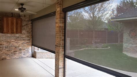 Motorized Patio Screens And Retractable Shades Sunset Outdoor