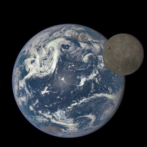 Gms From A Million Miles Away Nasa Camera Shows Moon Crossing Face Of