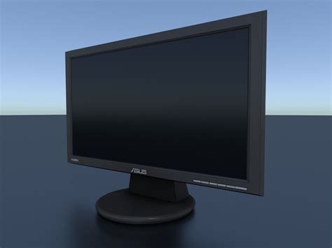 Asus Pc Monitor Free 3d Model Obj 3ds Fbx Blend Dae