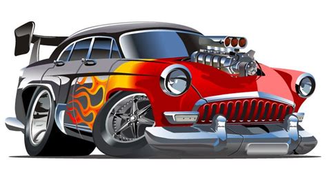 Free Hot Rod Cartoons Cartoon Hotrod Car Vector Free Download Cool