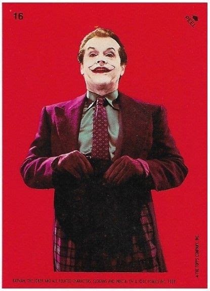 Batman The Joker Holding Hat Topps 16 Movie Trading Card