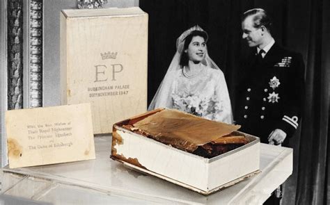 Queens 63 Year Old Wedding Cake Slice Sells For £1750
