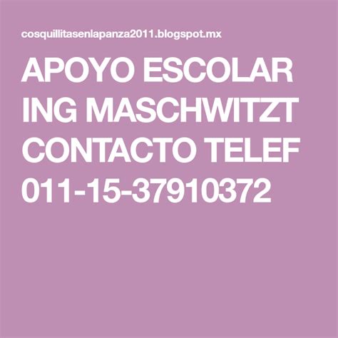 Apoyo Escolar Ing Maschwitzt Contacto Telef 011 15 37910372 Labels 15th