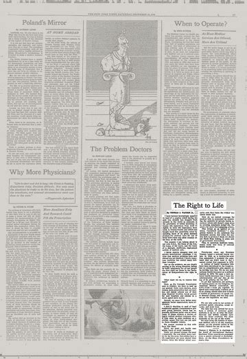 The Right To Life The New York Times