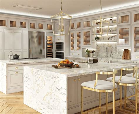 Luxury Gold Kitchen Luxury Kitchen Island Kitchen Inspiration Design