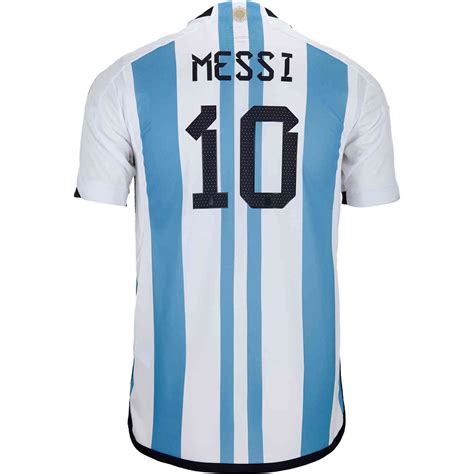 2022 Adidas Lionel Messi Argentina Home Jersey Soccer Master