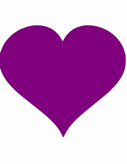 Heart Hearts Clipart Purple Clip Dark Shape
