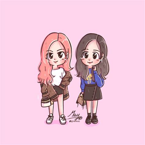 13+ rose blackpink cute cartoon wallpaper pics. Pin on Mayko