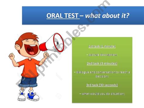 Esl English Powerpoints Oral Test