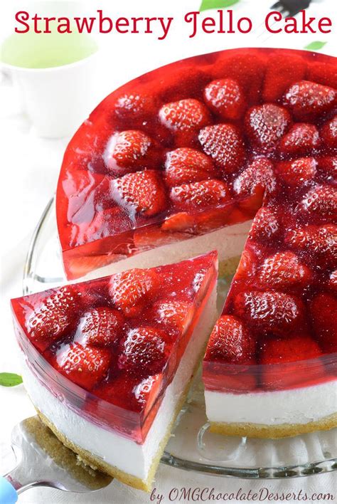 Stir until sugar is dissolved. Strawberry Jello Cake | OMG Chocolate Desserts