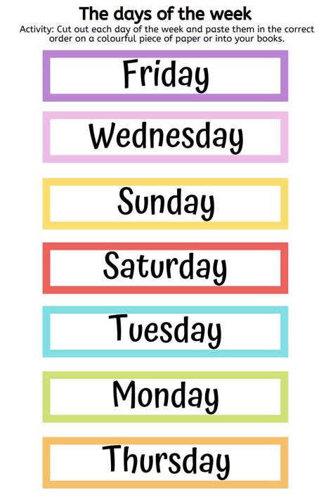 Unjumble The Days Of The Week Freebie Free Preschool Worksheets Free