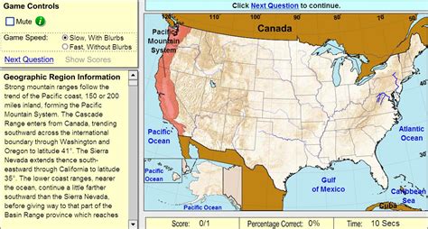 It is a website with plenty of online now www.sheppardsoftware.com. Interactive map of United States Geographic regions of ...