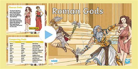 Roman Gods Information Flipchart Teacher Made Twinkl