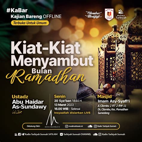 Kiat Kiat Menyambut Bulan Ramadhan Ustadz Abu Haidar As Sundawy