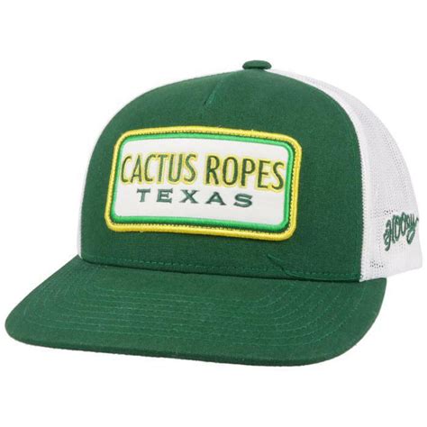 Hooey Cactus Ropes Green White Hats Cap Cr066