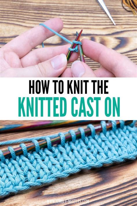 How To Do The Knitted Cast On Step By Step Tutorial Video Cast On Knitting Knitting